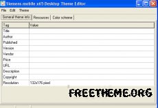 Siemens mobile Desktop Theme Editor